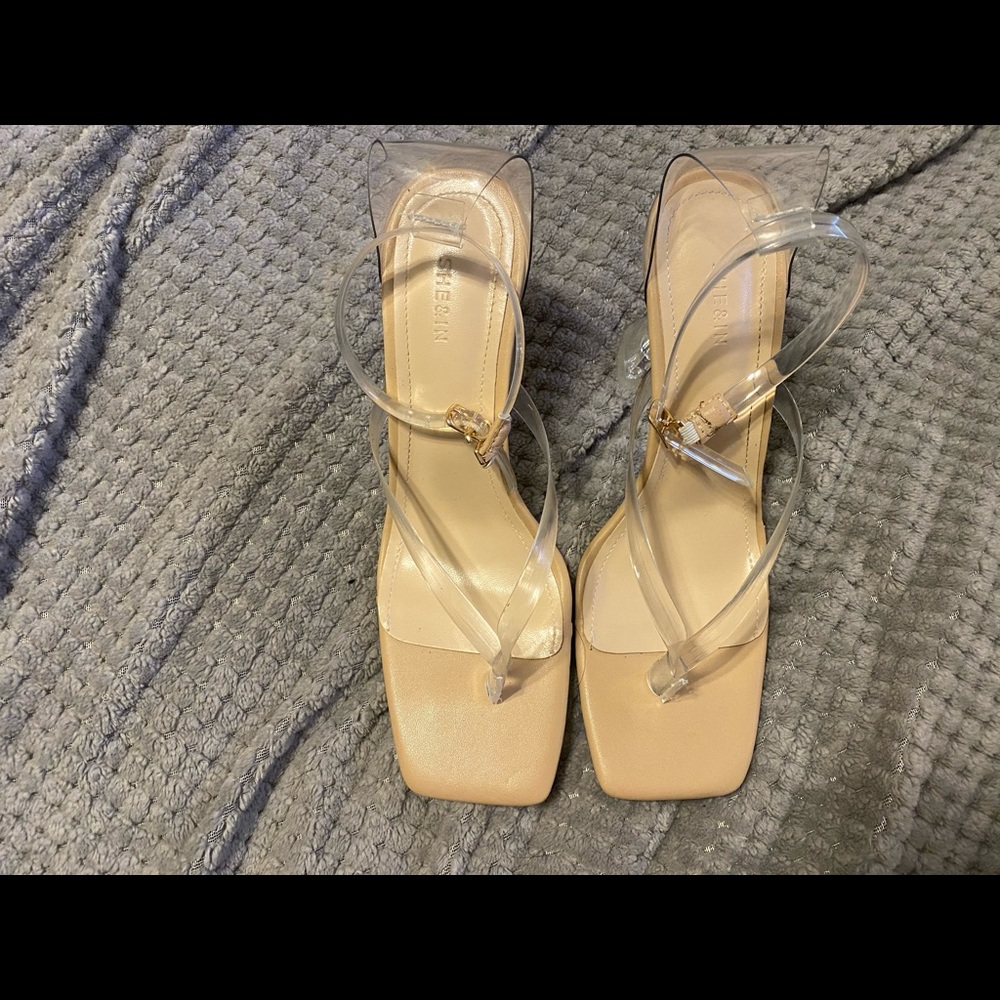 Clear heels